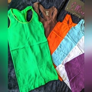 GUC Nylon/Spandex Racerback Tank Bundle of 6